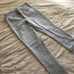 HIGH WAIST ICE GREY AMERICAN EAGLE JEGGING / XLONG